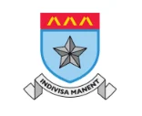 Coat of arms with star and motto banner.