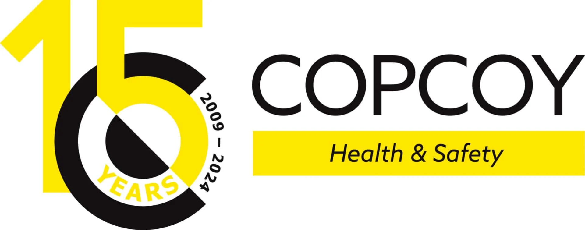 Copcoy 15 years health and safety logo