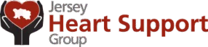 Jersey Heart Support Group logo with heart graphic.
